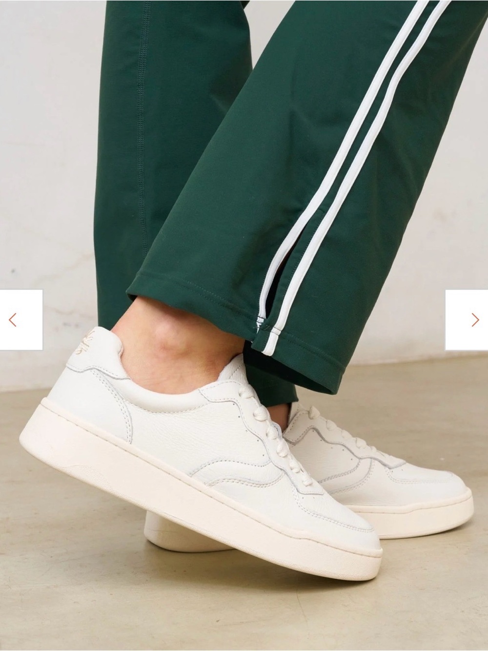 Soludos Roma White Leather Sneakers